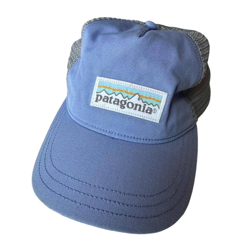 Patagonia Lilac Fitz Roy Trucker Hat Cap SnapBack